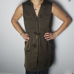 Safari Dress - Olive Green
